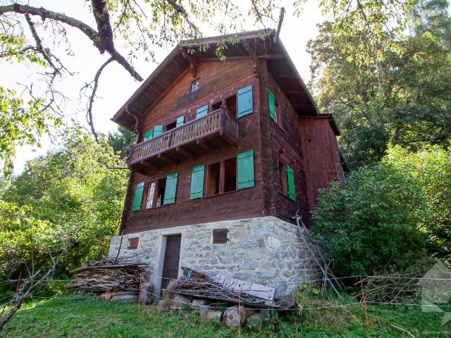 Authentisches Walliser Chalet 6 Minuten von den Skipisten von Veysonnaz entfernt
