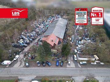 Autoverwertung mit großer BImSchV Genehmigung in OWL Werkstatt, Lagerhalle & Bürogebäude.
