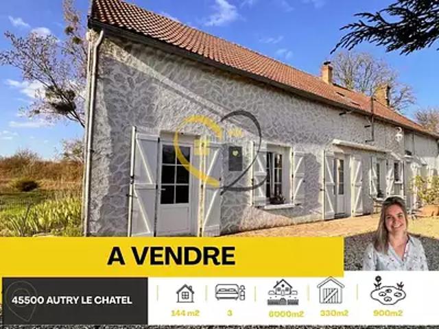 Autry le Châtel 45500 Achat / Vente maison 4 pièces t4