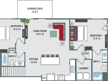 Avalon Apartments 2 Bedroom Apartment for Rent at 3900 Woodland Road, Howard, WI 54313 Howard