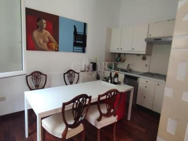 Aventino Panoramic Terrace: Beautiful 2 bedroom situated in period villa directly facing Roman Forum. Entrance, living, kitchen, large panoramic terrace, bedroom, bath and large storage room. Bright, silent, possible parking. Ref #338