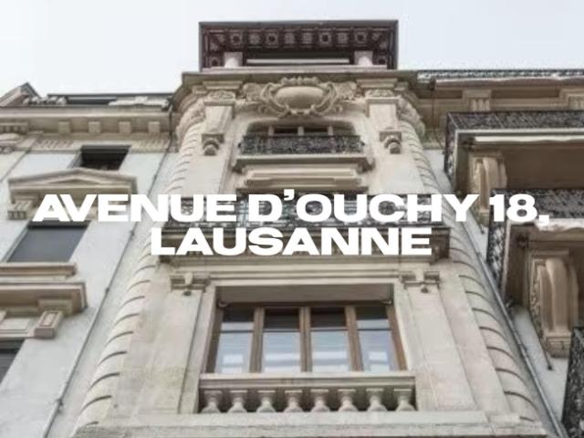 Avenue d'Ouchy 16 18, Lausanne eine aussergewöhnliche Adresse