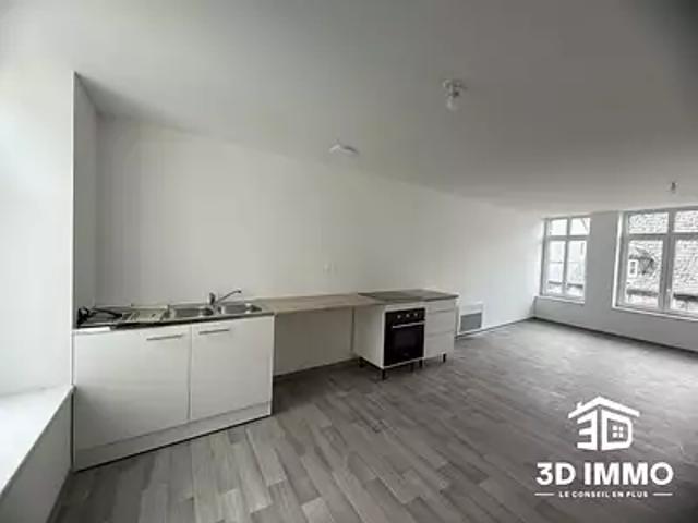 Avesnes sur Helpe 59440 Location appartement 3 pièces t3 au dernier étage