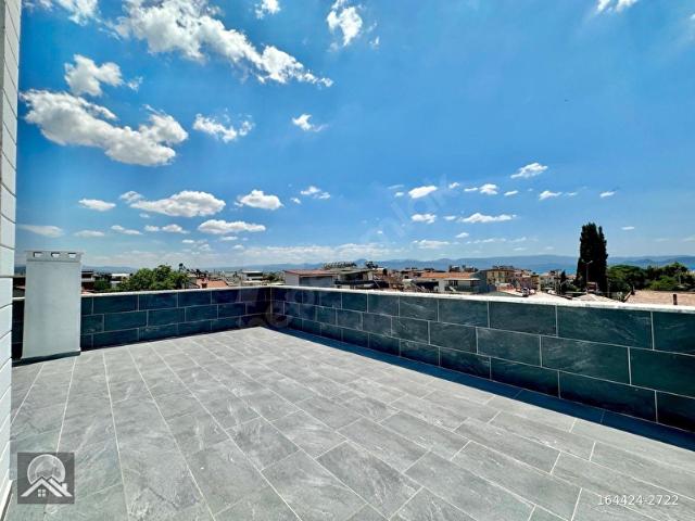AY EMLAKTANAKÇAY GÜRE ARASINDA DENİZ VE KAZDAĞI MANZARALI ÇİFT TERASLI SATILIK 2+1 DUBLEX DAİRE