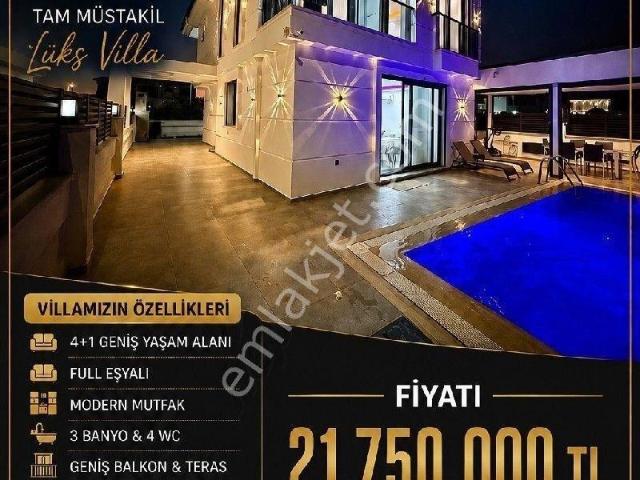 Aydın Didim Efeler Mahallesi’nde Acil Satılık 4+1 Full Eşyalı Tam Müstakil Villa