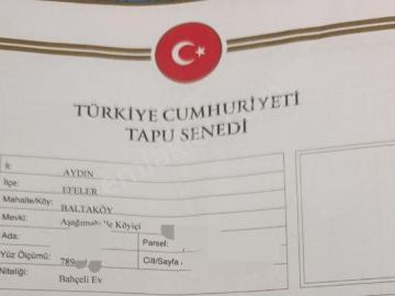 Aydın Efeler Baltaköy De Arsamız Acilen Satılıktır 772 M2