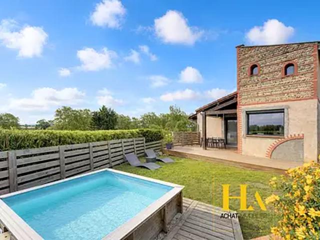 Ayguesvives 31450 Achat / Vente maison 4 pièces t4 au dernier étage jardin