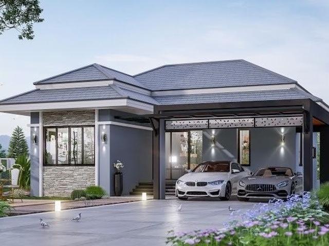 บ้านเดี่ยวชั้นเดียว เชียงรายเด่นห้า 3ห้องนอน ใกล้ใจกลางเมือง น้ำไม่ท่วม