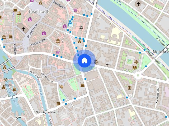 BA Innenstadt: 3 Zimmer Wohnung mit kleinem Balkon in