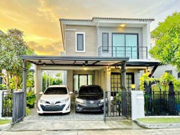 บางบัวทอง 340 ละหาร บ้านเดี่ยว 2 ชั้น 3 นอน 2 น้ำ 141 ตร.ม.ใกล้บางใหญ่ซิตี้ 950 ม.พร้อมเฟอร์ฯครบ