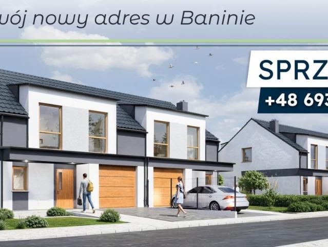 Nowoczesny bliźniak 130 m2 z rabatem w Baninie