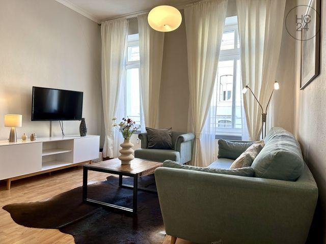 Bachviertel: Exklusiv möblierte 3 Raum Wohnung im beliebten Viertel von Leipzig mit Balkon