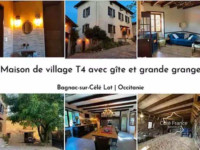 Bagnac sur Célé 46270 Achat / Vente maison 5 pièces t5