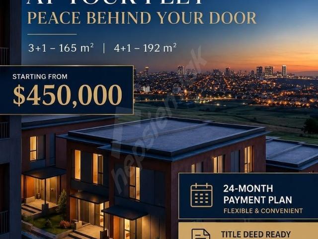 Bahçeşehir Lüx Villas with Turkish citizenship
