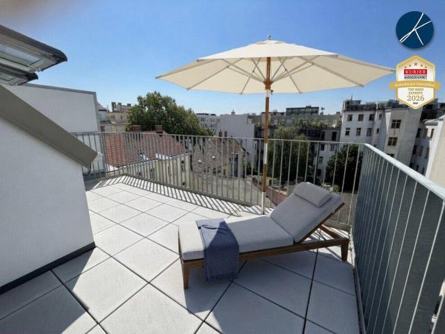 Bahnhof Floridsdorf + U6: Hochwertige Erstbezug Terrassenwohnung in Ruhelage inkl. Tiefgaragenplatz!