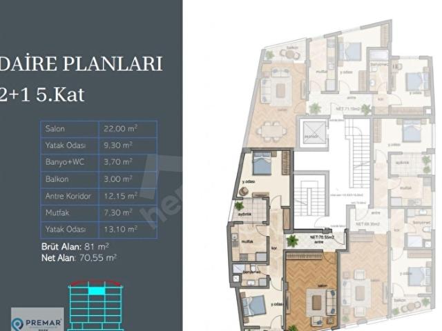 Bakırköy Osmaniye'de Sıfır Proje de 2+1 Arakat Satılık Daire