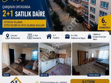 Balıkesir Milli Kuvvetler Caddesi Satılık 2+1 Daire İster İşyeri İster Daire Olarak Kullan