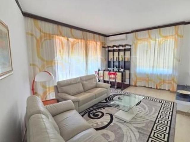BALDUINA ALTA / CAMILLUCCIA: Furnished 3 Bedroom Apartment with Terrace, Fireplace & Parking. Bright and spacious 140 sqm furnished apartment with 3 bedrooms, 2 bathrooms, terrace, fireplace and reserved parking, ideally positioned between Balduina Alta