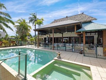 Bali Inspired Home on the Marina with pontoon for 22 meter boat