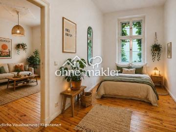 Balkon, Altbau, Neukölln – Provisionsfreie 2 Zimmer Wohnung in gefragter Lage