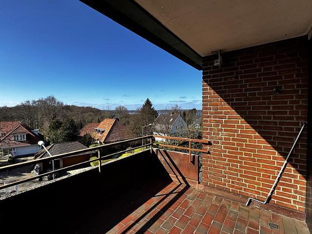 Balkon mit Blick bis nach Dänemark – 3 Zimmer in top Lage