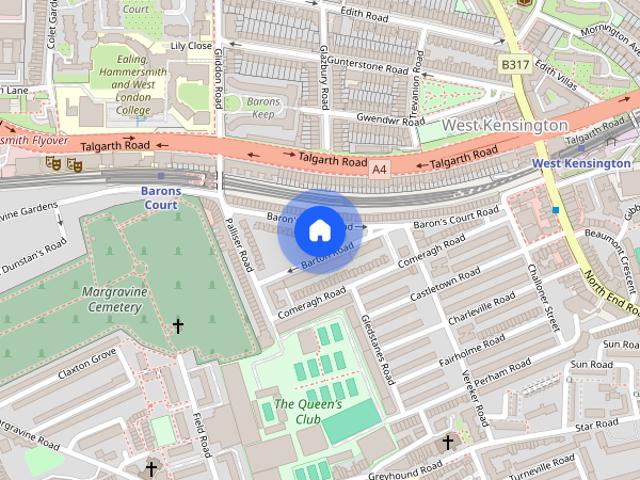 Barton Court, Barons Court Road, W14