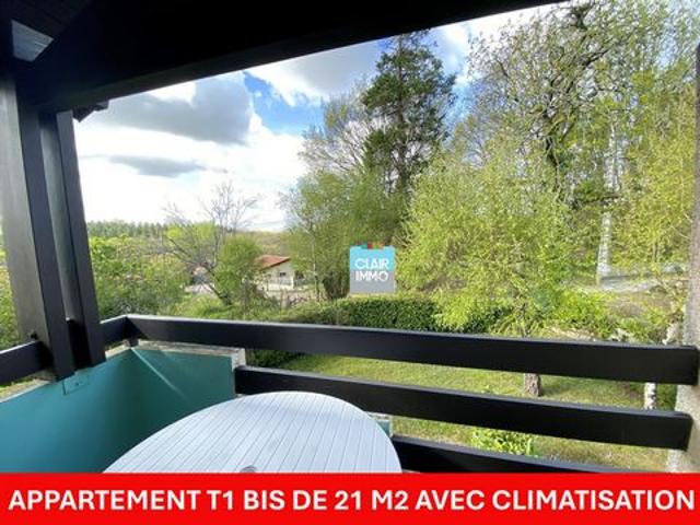Barbotan les Thermes T1 bis meublé 21m² Balcon, Parking, Clim, Fibre Proche Thermes