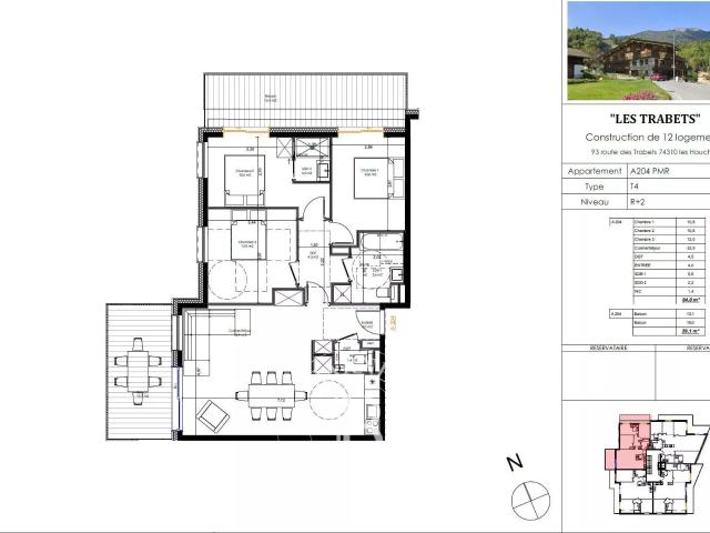 Barnes Chamonix Les Houches Appartement 3 Chambres Deu. 84m² Les Houches