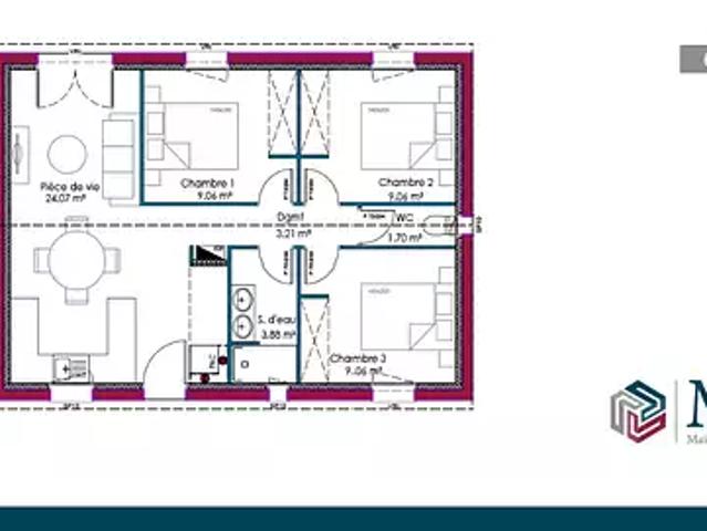 Barraute Camu 64390 Programme neuf maison neuf à vendre 3 pièces