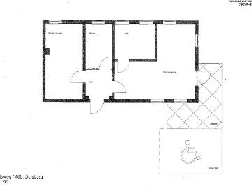 Barrierefrei wohnen mit Terasse und Parkplatz Gemütliche 2 Zimmer Wohnung in Duisburg Wedau!