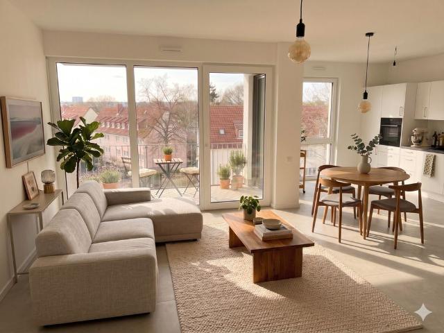 Barrierefreie, moderne 2 Zimmer Wohnung mit EBK, Aufzug & TG Stellplatz mit Weitblick