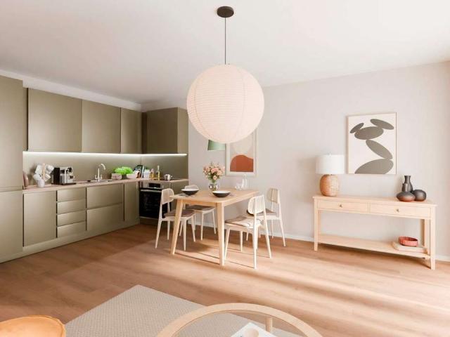 Barrierefreie Eigentumswohnung im 3. OG mit Balkon zum Innenhof und großer Wohnküche
