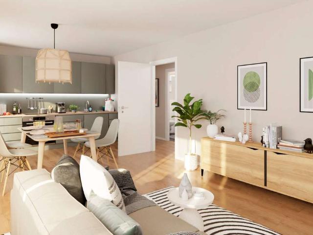 Barrierefreie Erdgeschosswohnung mit zwei Terrassen, Lounge und Garten