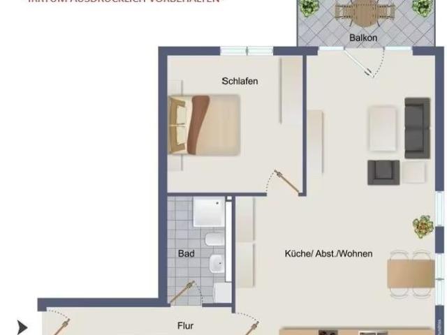 Barrierefreie 2 Zimmer Wohnung im 1. OG mit Fahrstuhl im Zentrum von Brande Hörnerkirchen