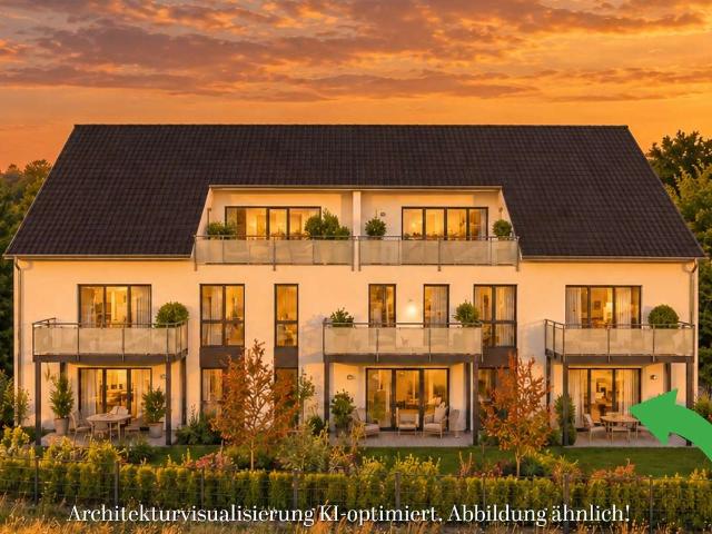 Barrierefreie 3 Zimmer EG Eckwohnung, 92 m², 67 m² Garten, überdachte Westterrasse