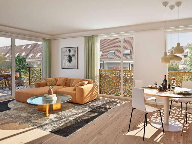 Barrierefreie 4 Zimmer Neubau Eigentumswohnung mit Balkon in Leonberg B4