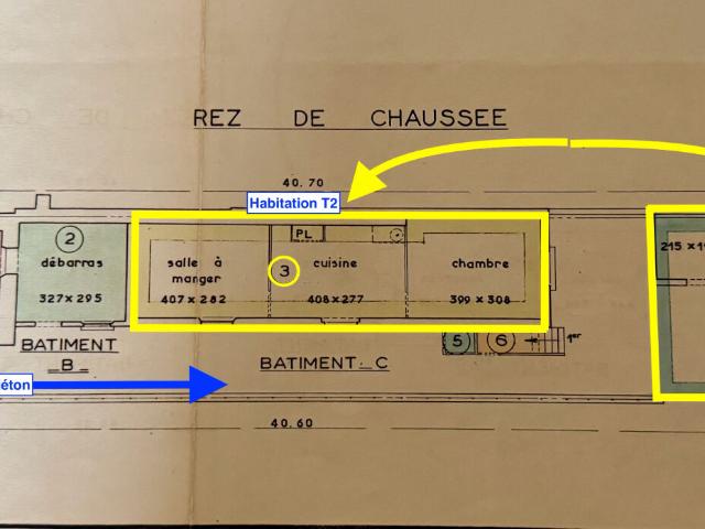 Bas de Maison T2 + un Jardin avec Cabanon à Pont de Vivaux Marseille 10e