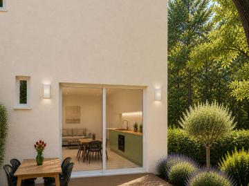 Bas de villa avec terrain privatif