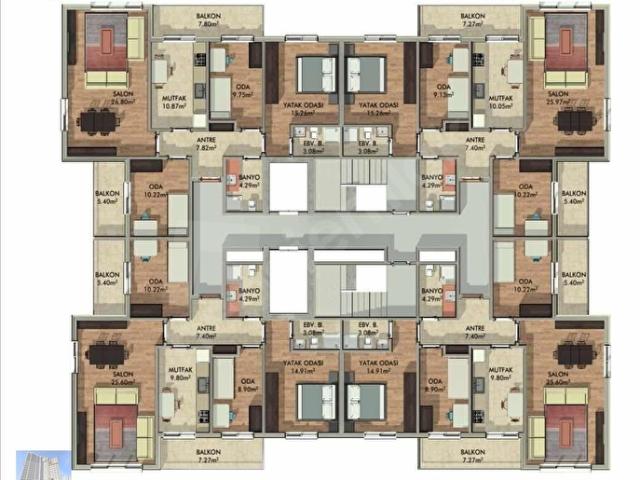 BATI EMLAK'TAN KENTSEL DÖNÜŞÜM FIRSATI 100M2 BALKONLU 3+1