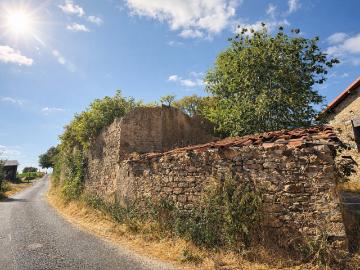 BÂTISSE EN PIERRE À REHABILITER AVEC 100 M2 DE POTENTIEL ET VUE SUR LES MONTS DU LYONNAIS