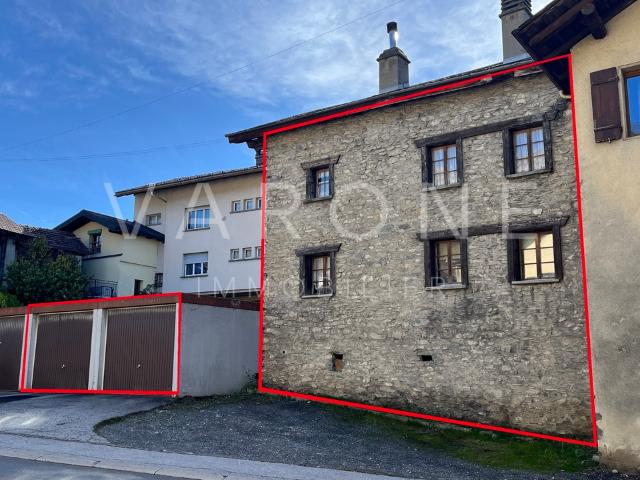 Bauernhaus mit zwei Wohnungen in Roumaz/Savièse