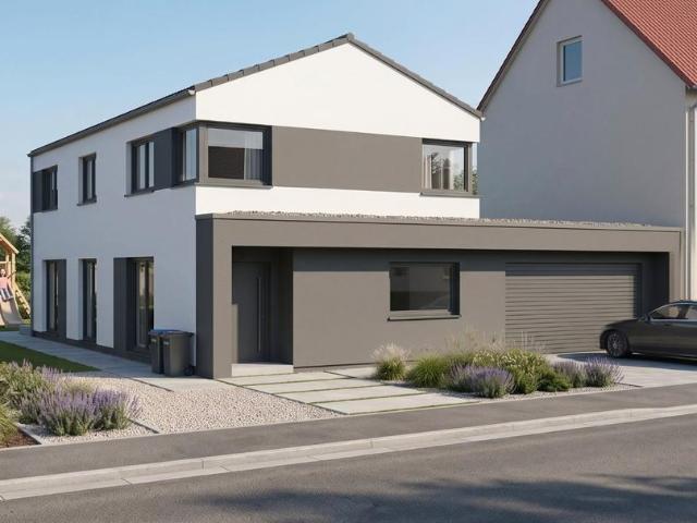 Baugrundstück mit projektiertem Ytong EFH in Saarbrücken Ensheim