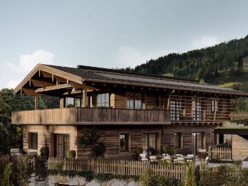 Neubau Premium Chalet mit Blick auf den Wilden Kaiser und das Kitzbüheler Horn in Jochberg Baubeginn kann bei Kauf sofort erfolgen!