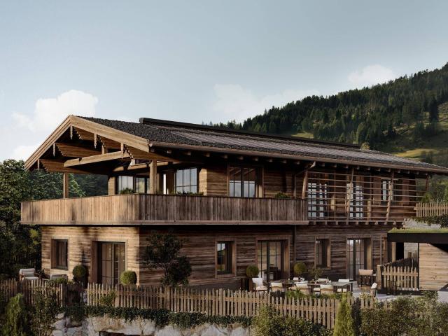 Neubau Premium Chalet mit Blick auf den Wilden Kaiser und das Kitzbüheler Horn in Jochberg Baubeginn kann bei Kauf sofort erfolgen!