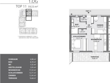 BAUSTART Exklusive Eigentumswohnung 59m² mit großer Terrasse und Lift in Fürstenfeld! Provisionsfrei!