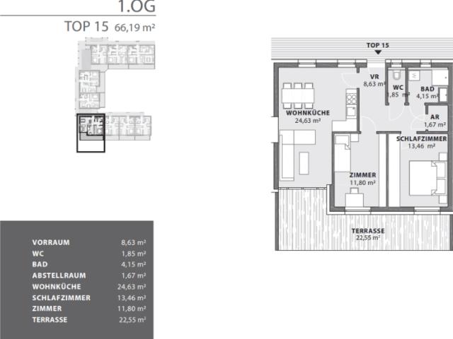 BAUSTART Exklusive Eigentumswohnung 66m² mit großer Terrasse und Lift in Fürstenfeld! Provisionsfrei!