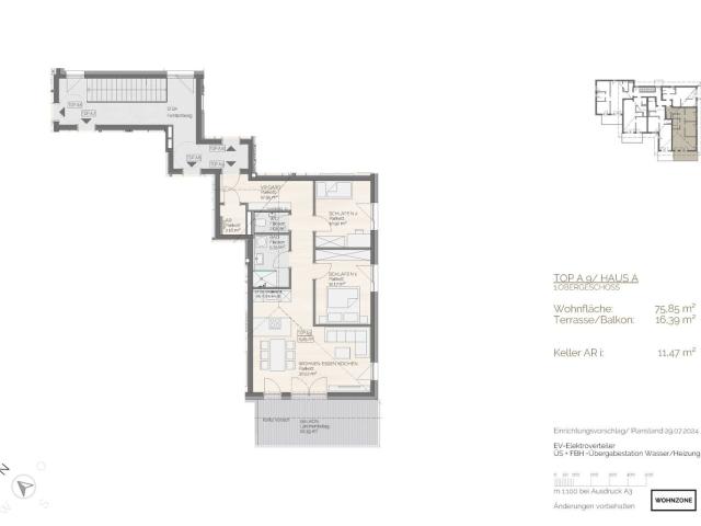 Moderne 3 Zimmer Erstbezugswohnung mit Balkon in Perwang am Grabensee Fertigstellung im Sommer 2027