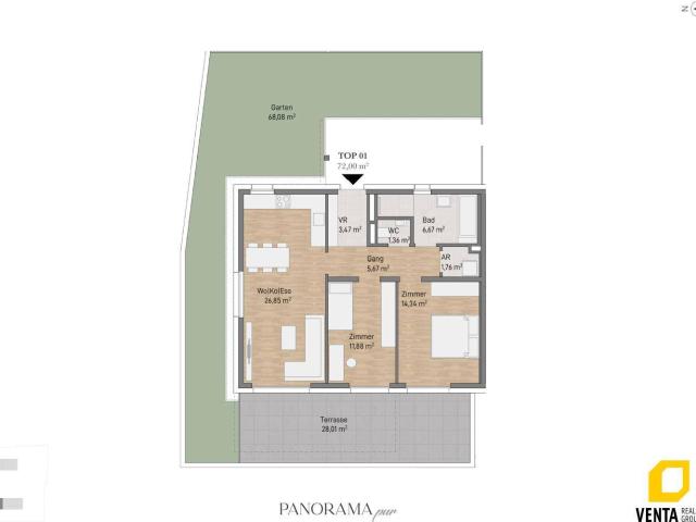 Baustart erfolgt: Exklusives Familienwohnen mit Weitblick & Resort Flair!
