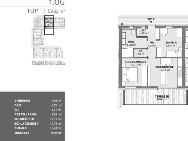 BAUSTART Exklusive Eigentumswohnung 59m² mit großer Terrasse und Lift in Fürstenfeld! Provisionsfrei!