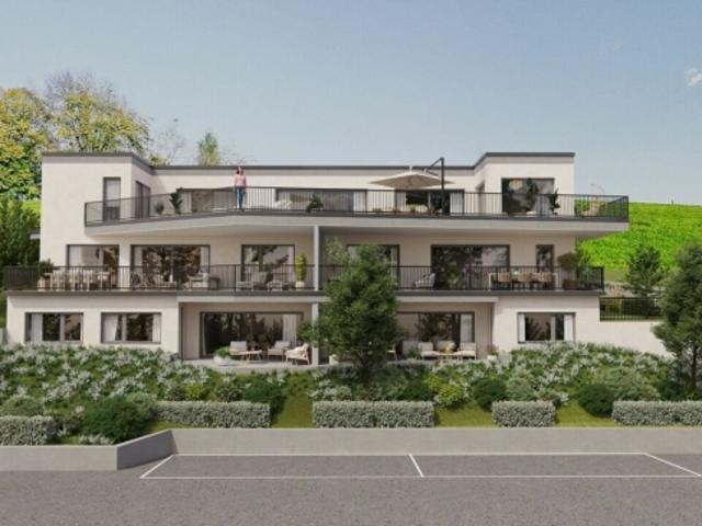 BAUSTART IST ERFOLGT Moderne Skulptur mit Weitsicht Neubauwohnungen am Galtberg